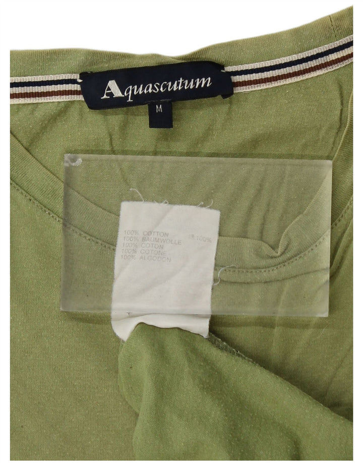 AQUASCUTUM Tricou pentru femei Top UK 14 Bumbac verde mediu