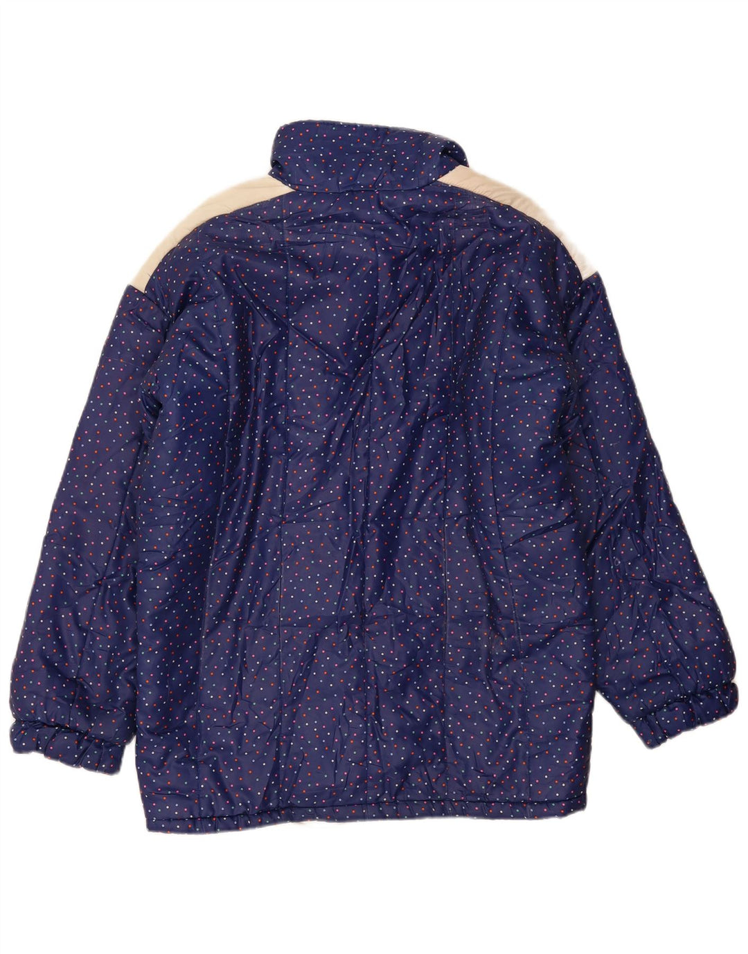 Jachetă căptușită vintage pentru femei IT 48 XL bleumarin cu pete