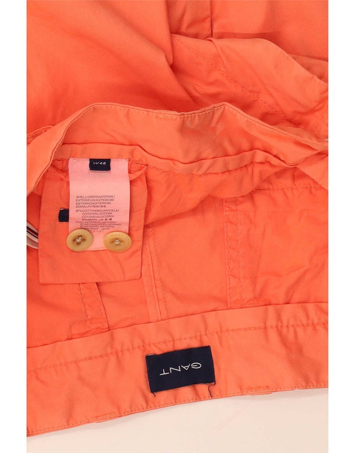 Pantaloni scurti chino pentru bărbați Gant W40 XL bumbac portocaliu