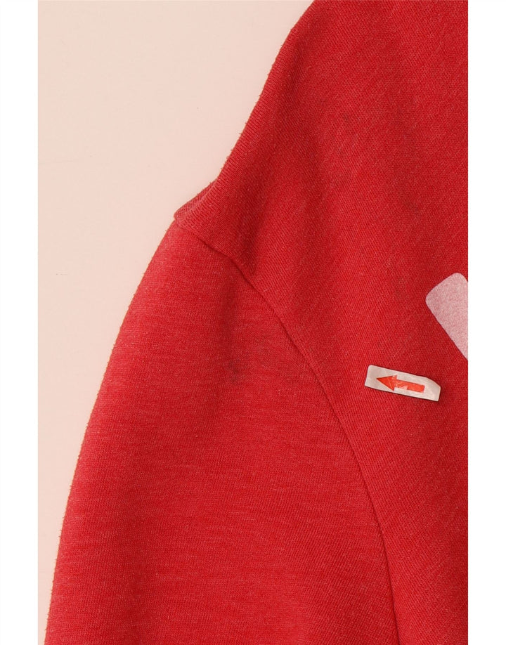 JACK WILLS Pulover grafic pentru bărbați din bumbac roșu mediu