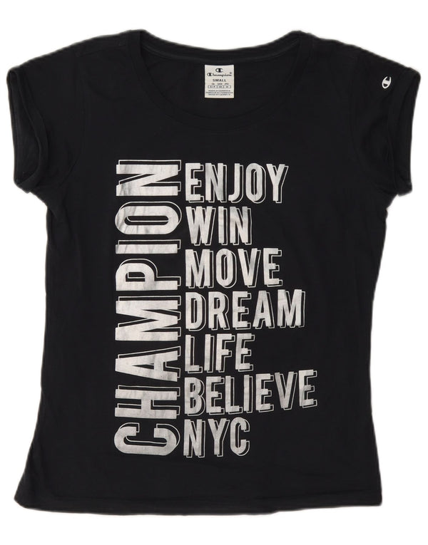 Tricou grafic Champion pentru femei Top UK 10 Small Bleumarin