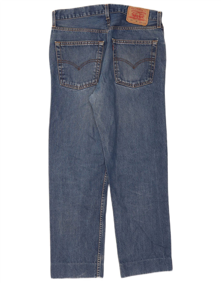 Blugi conici pentru bărbați Levi's 521 W34 L28 Bumbac albastru