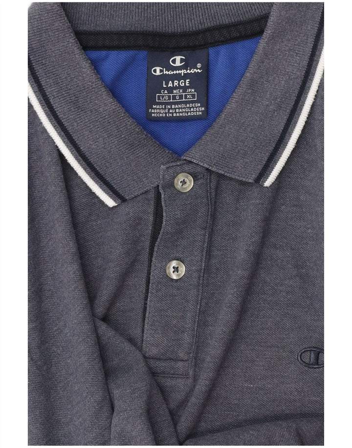 Tricou polo pentru bărbați Champion, mare, gri bumbac