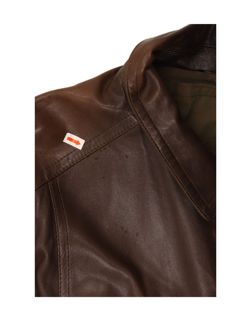 SALVATORE FERRAGAMO Mens Reversible Jacket IT 50 Large Khaki Colourblock Vintage Salvatore Ferragamo and Second-Hand Salvatore Ferragamo from Messina Hembry 