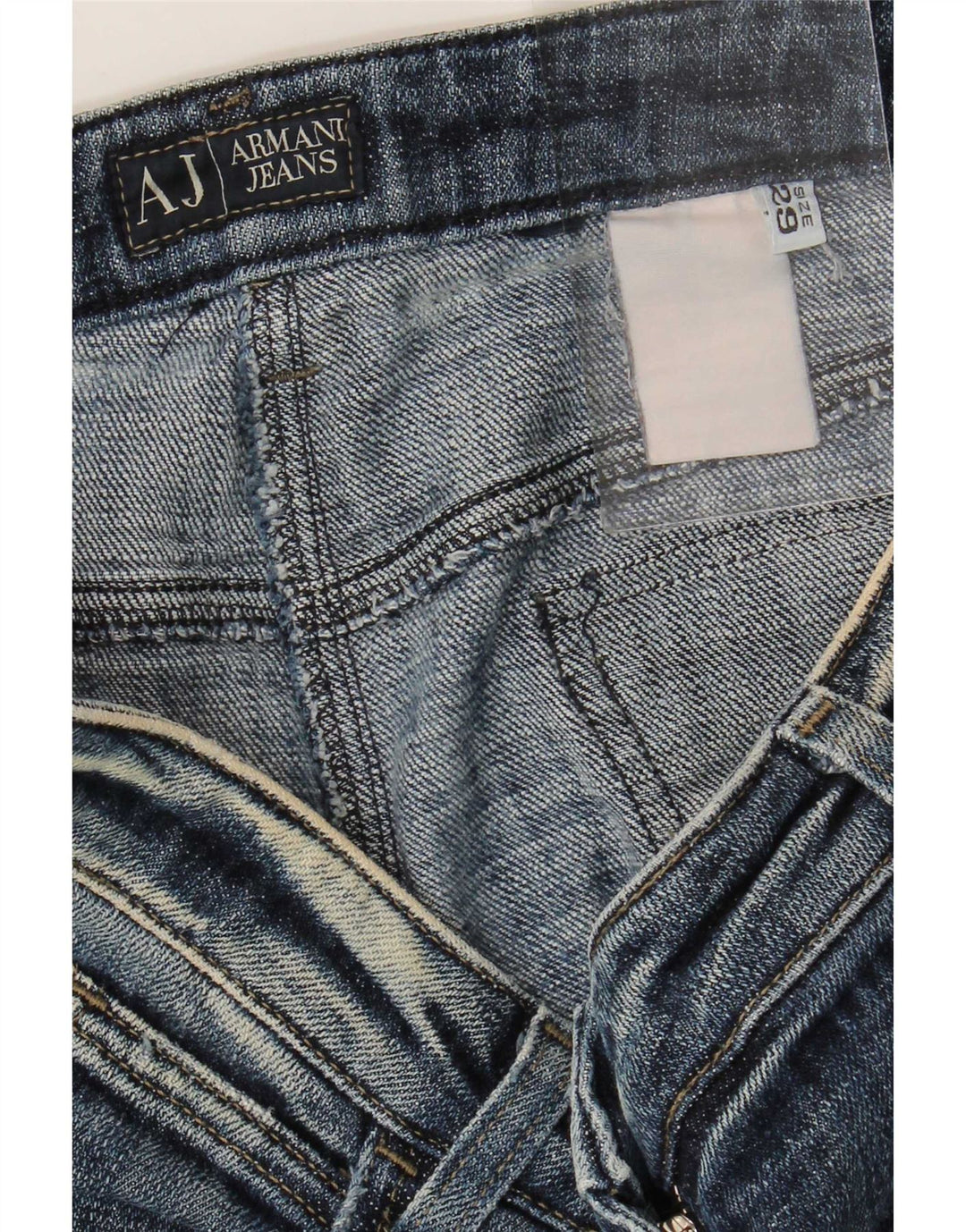 Blugi slim pentru damă Armani Distressed W29 L29 Bleumarin