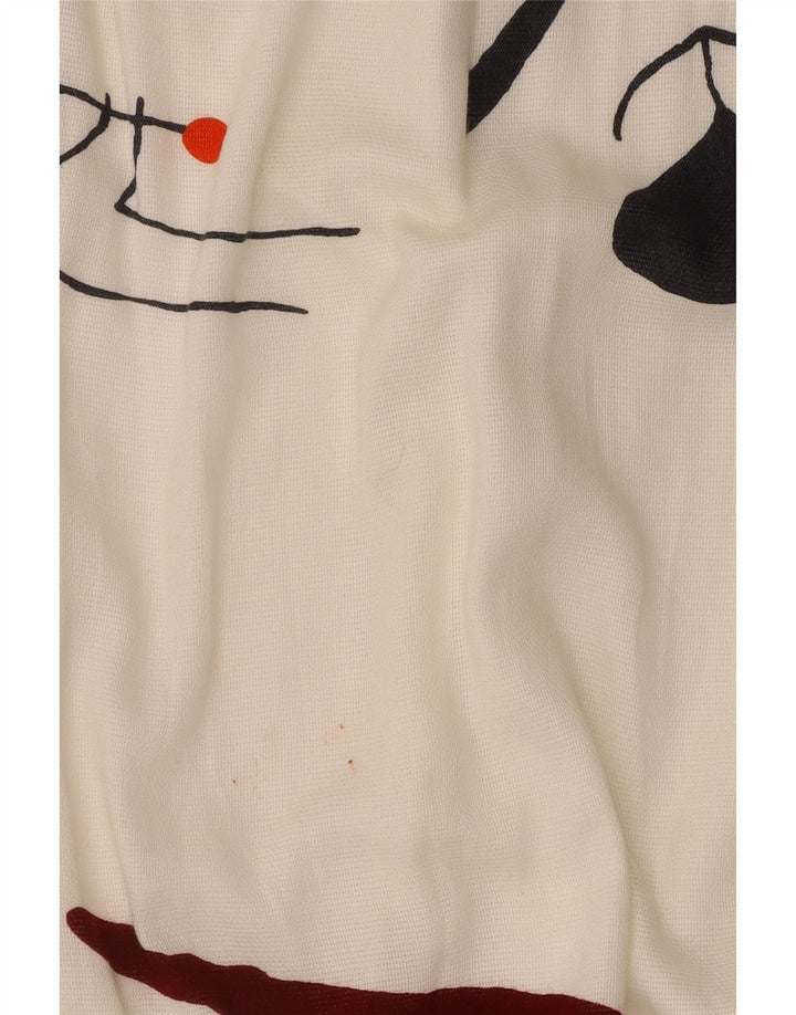 Rochie maxi grafică Tera Bora pentru femei UK 12 Medium White