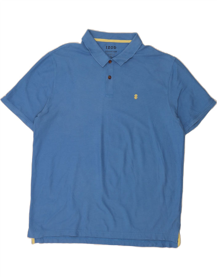 IZOD Mens Polo Shirt 2XL Blue Cotton Vintage Izod and Second-Hand Izod from Messina Hembry 