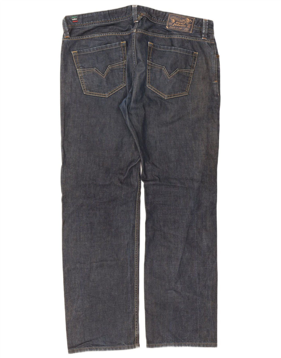 Jeans larkee regulari drepte pentru bărbați Diesel W38 L32 bumbac albastru