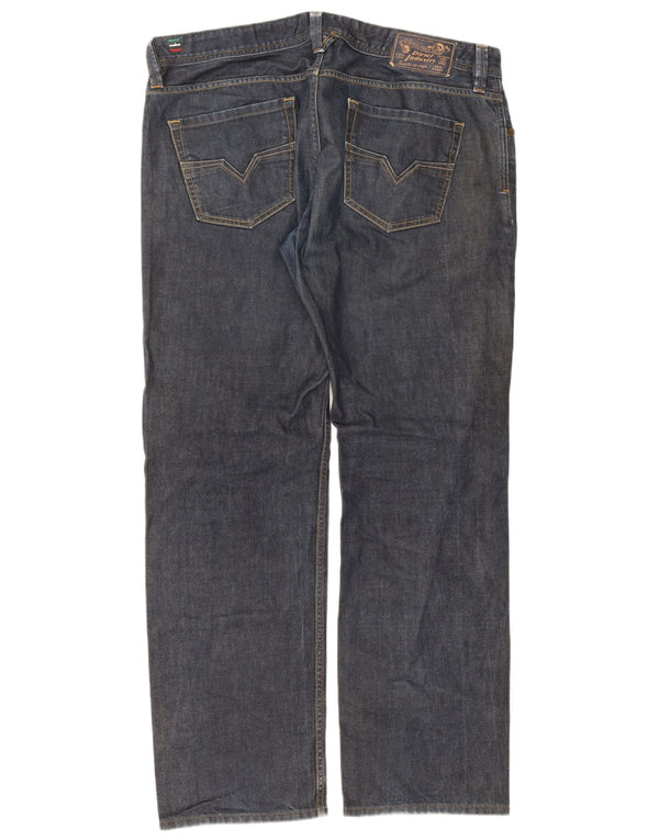 Jeans larkee regulari drepte pentru bărbați Diesel W38 L32 bumbac albastru