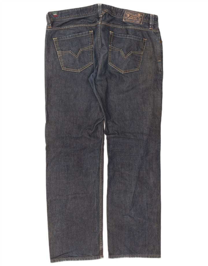 Jeans larkee regulari drepte pentru bărbați Diesel W38 L32 bumbac albastru