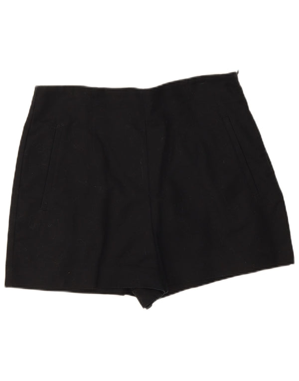 Pantaloni de talie înaltă Zara pentru femei, mari W30, bumbac negru