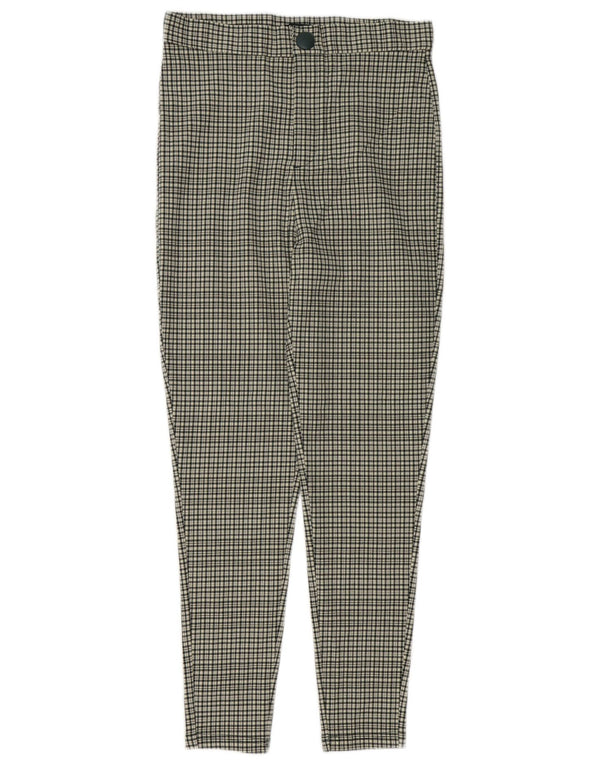 Pantaloni casual pentru femei cu talie înaltă Zara Mediu L28 L27 Vichy multicolor