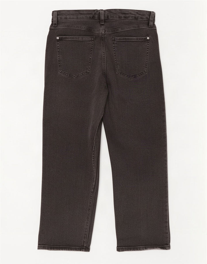 Blugi tăiați pentru femei Marks & Spencer UK 12 Medium W32 L25 Bumbac negru