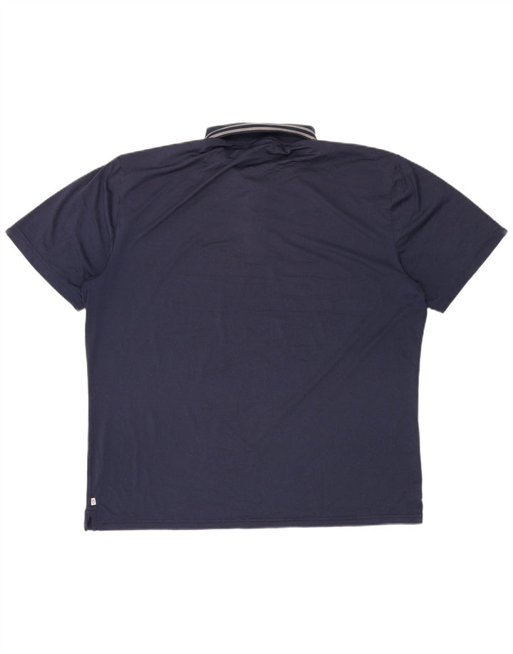 CALVIN KLEIN Polo de golf pentru bărbați XL, poliester bleumarin