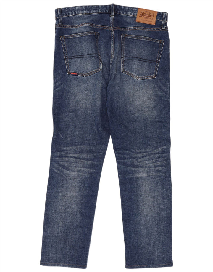 Blugi drepti pentru bărbați Superdry W34 L30 Bumbac albastru