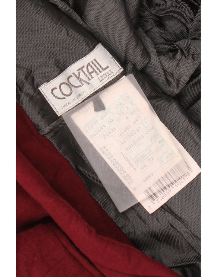 Jachetă Lebole pentru bărbați cu 2 nasturi IT 48 Lână burgundă medie