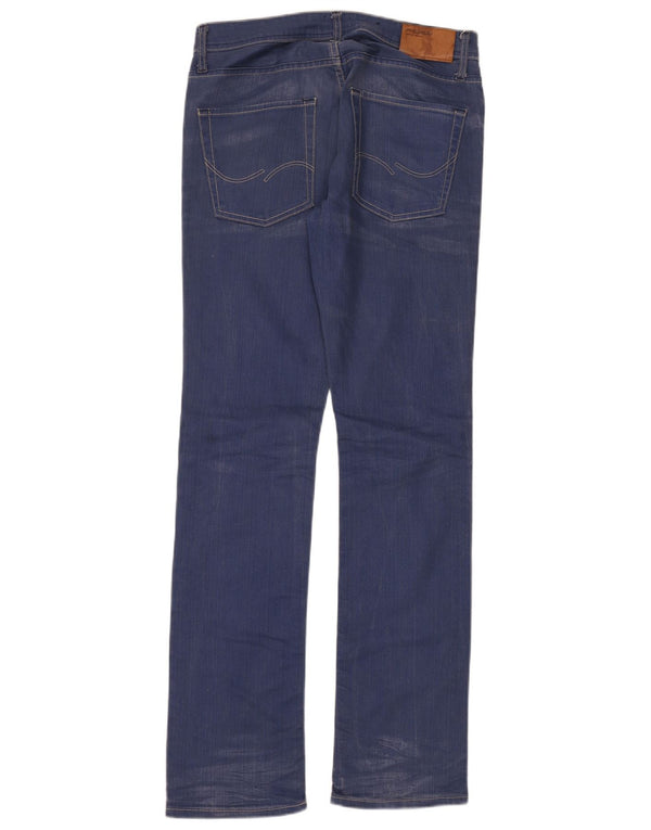 Blugi drepți pentru bărbați Jack & Jones W32 L36 albaștri