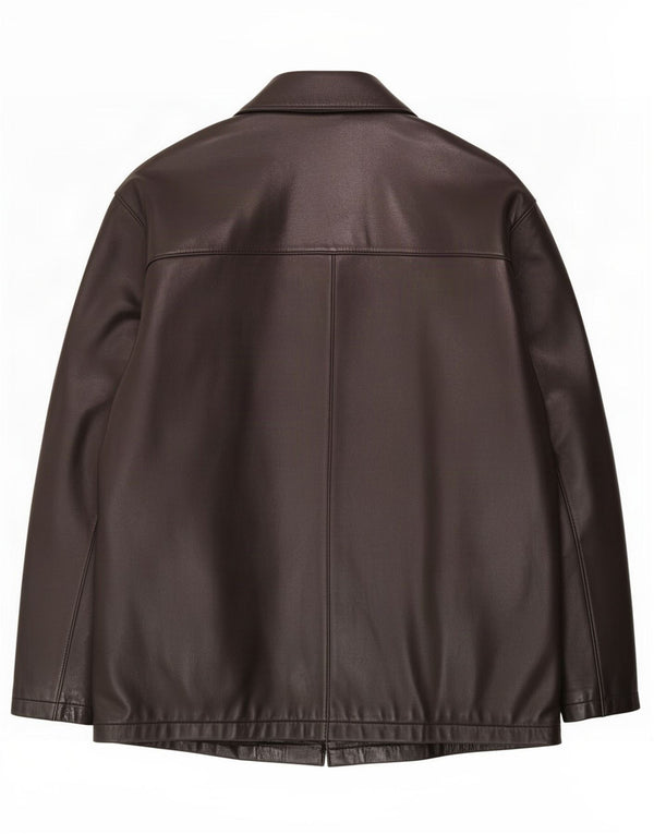 Jachetă de piele pentru bărbați Barnardo UK 38 Medium Black