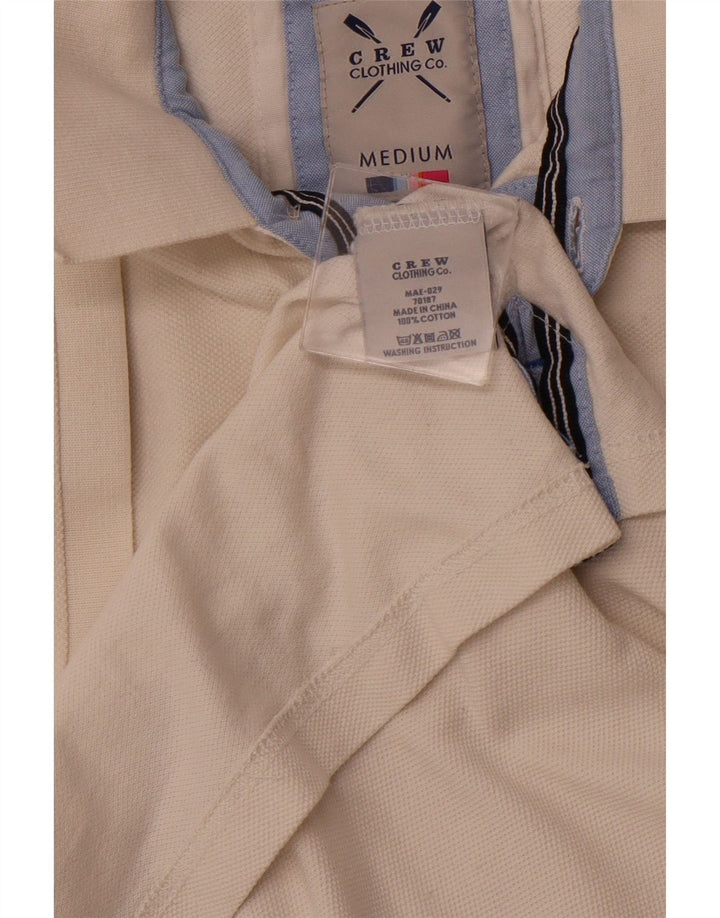 CREW CLOTHING Tricou polo cu grafică pentru bărbați, bumbac alb mediu