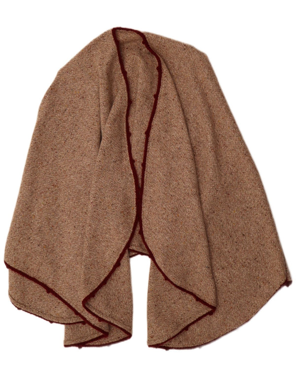 Pulover Vintage pentru bărbați Poncho Cardigan Mărime Unică Bej Pete
