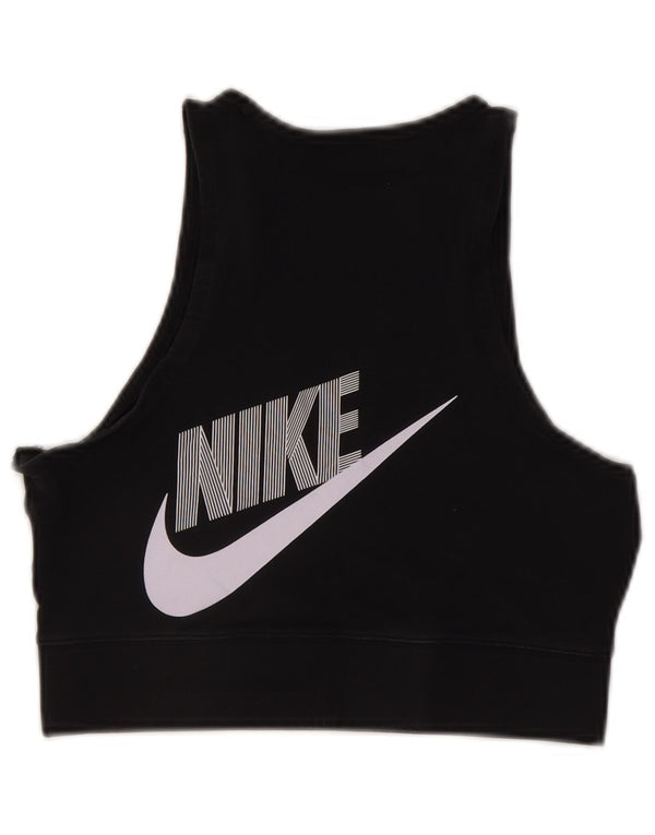 Top sutien pentru femei Nike UK 12 mediu negru bumbac