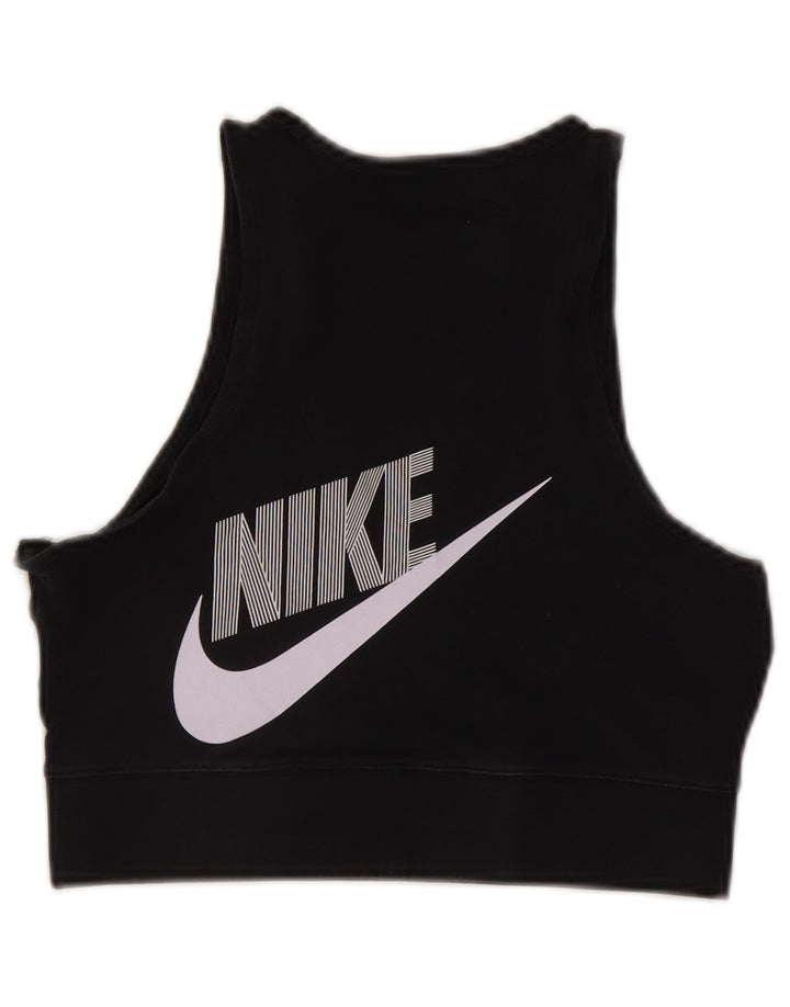 Top sutien pentru femei Nike UK 12 mediu negru bumbac