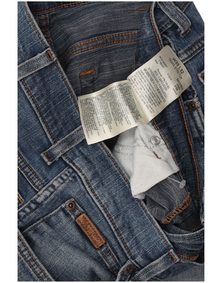 WRANGLER Blugi pentru bărbați Texas Stretch drepte W33 L30 Bumbac albastru