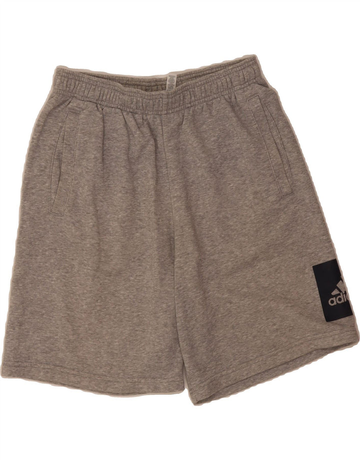 ADIDAS Mens Graphic Sport Shorts Medium  Grey Cotton Vintage Adidas and Second-Hand Adidas from Messina Hembry 