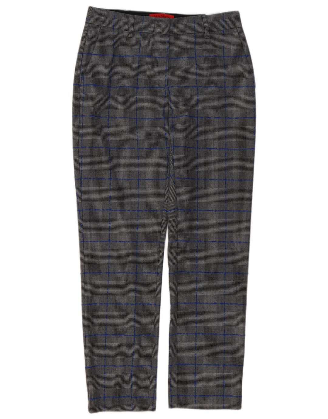 Max & Co. Pantaloni chino pentru femei UK 8 Small W28 L27 Gri Houndstooth