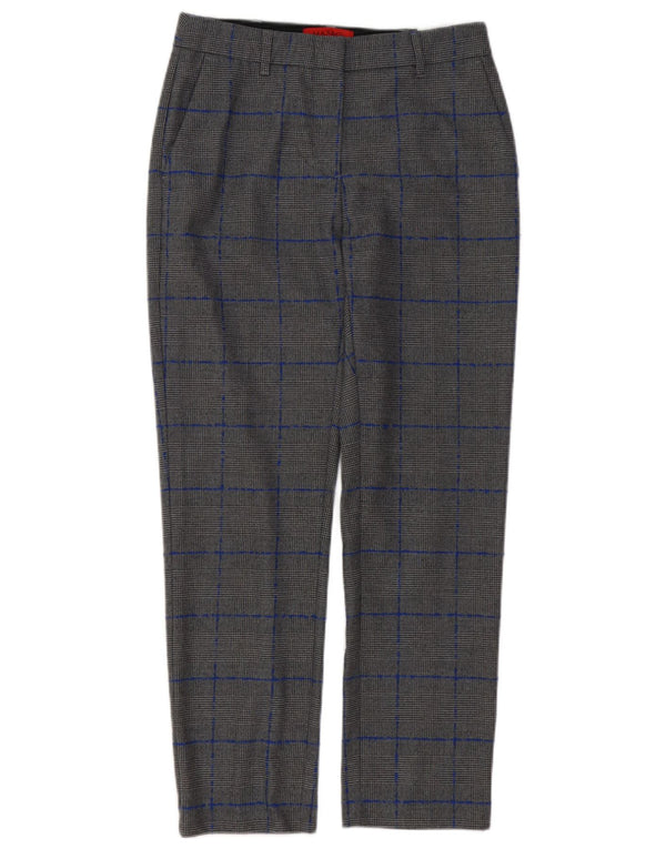 Max & Co. Pantaloni chino pentru femei UK 8 Small W28 L27 Gri Houndstooth