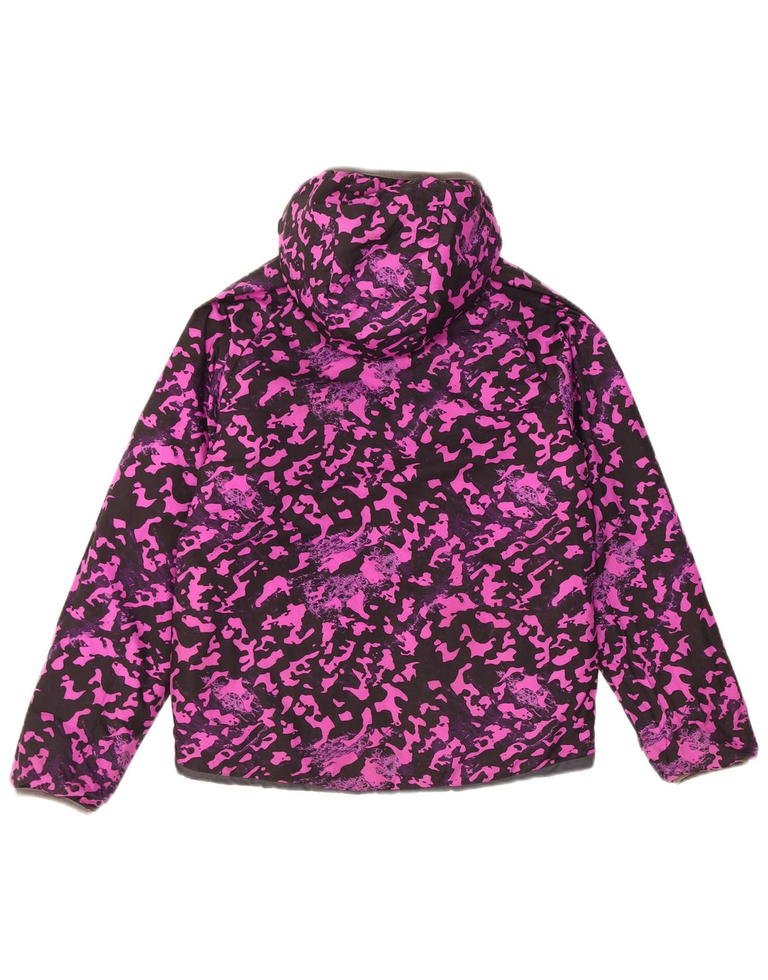 Jachetă reversibilă cu glugă The North Face pentru fete 9-10 ani mediu negru