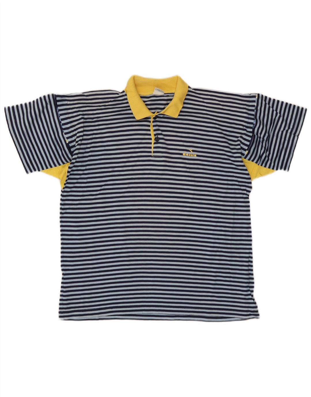 Tricou polo pentru bărbați Diadora IT 48 Small Blue Striped