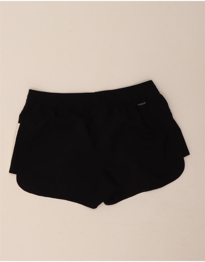 Pantaloni scurți sport Climalite Adidas pentru femei UK 12/14 Poliester mediu negru