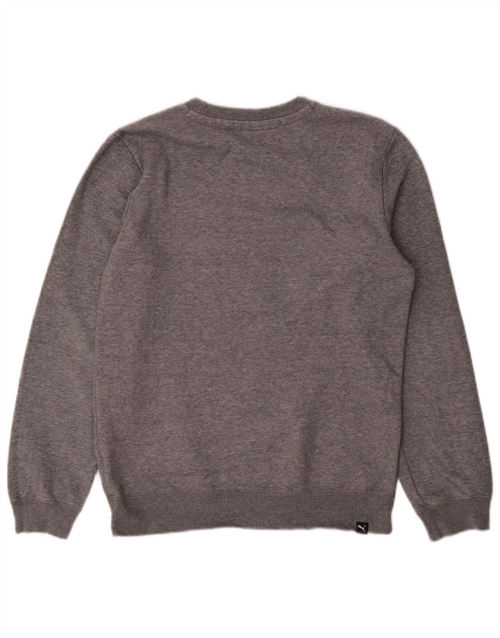 Pulover grafic PUMA pentru băieți, 13-14 ani, gri