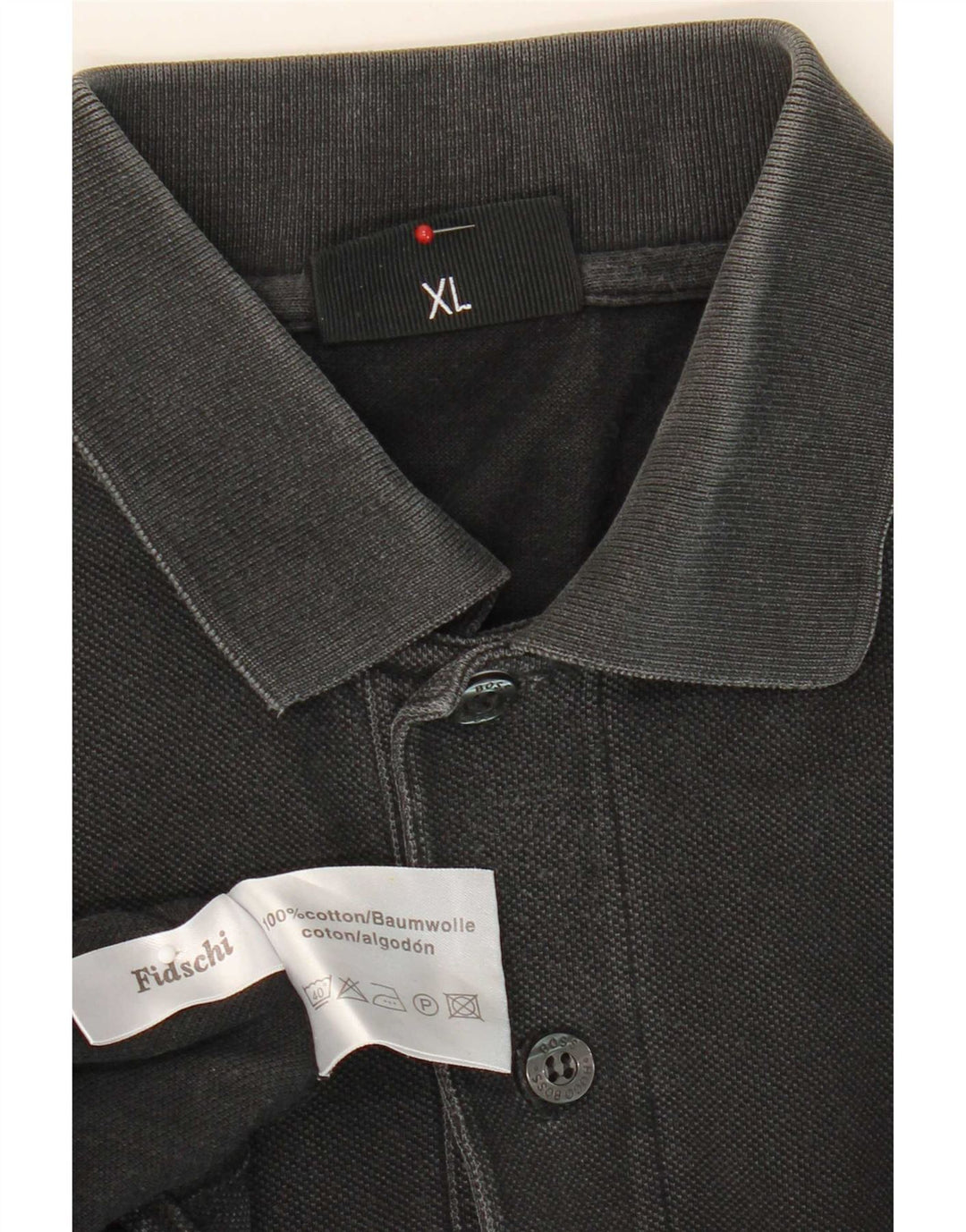 Tricou polo pentru bărbați Hugo Boss XL, bumbac negru