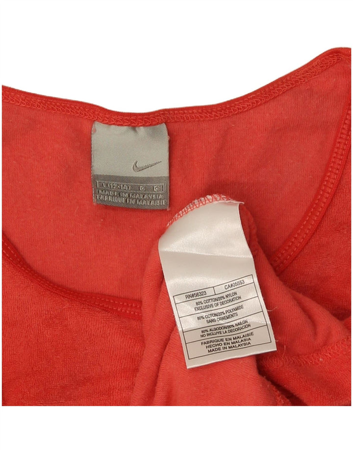 Vest Vest Top pentru femei Nike US 12/14, mare, roșu, bumbac