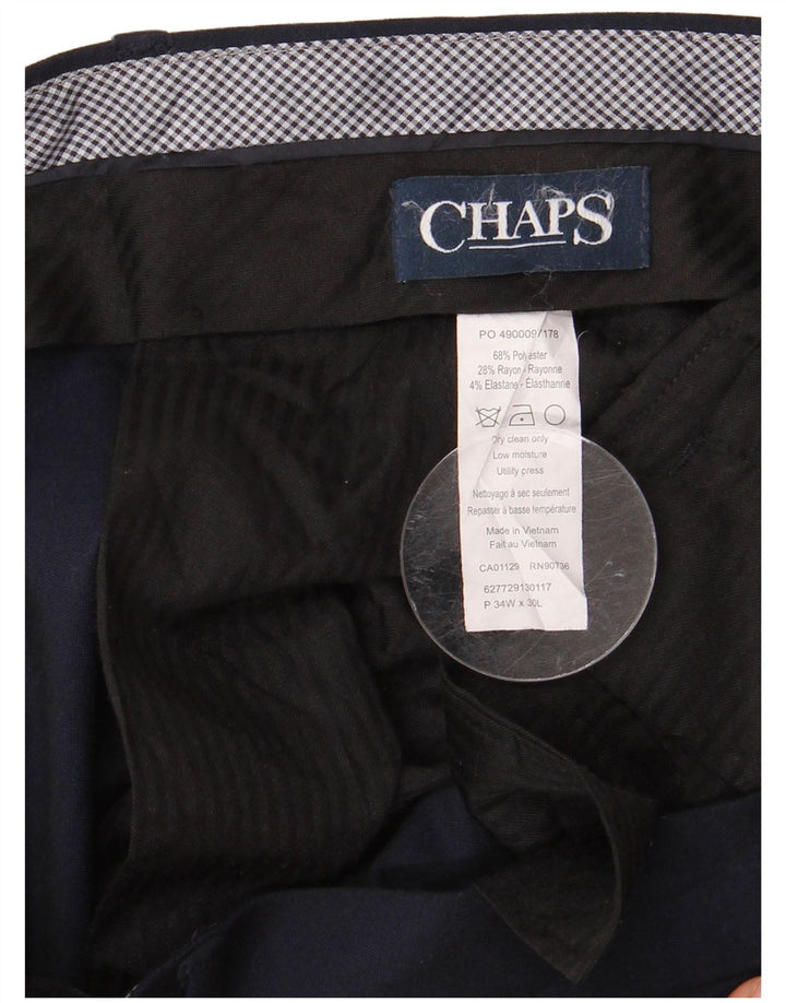 Pantaloni drepți pentru bărbați CHAPS L34 L30 Poliester bleumarin