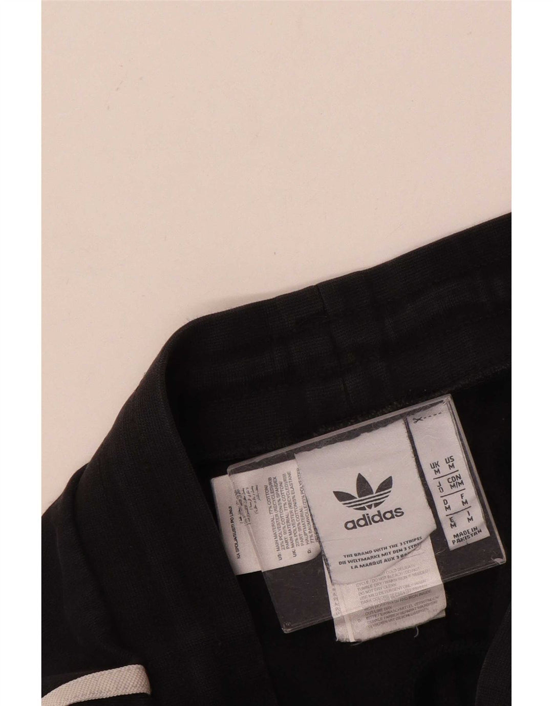 Pantaloni de trening pentru bărbați Adidas Pantaloni de jogging, bumbac mediu negru