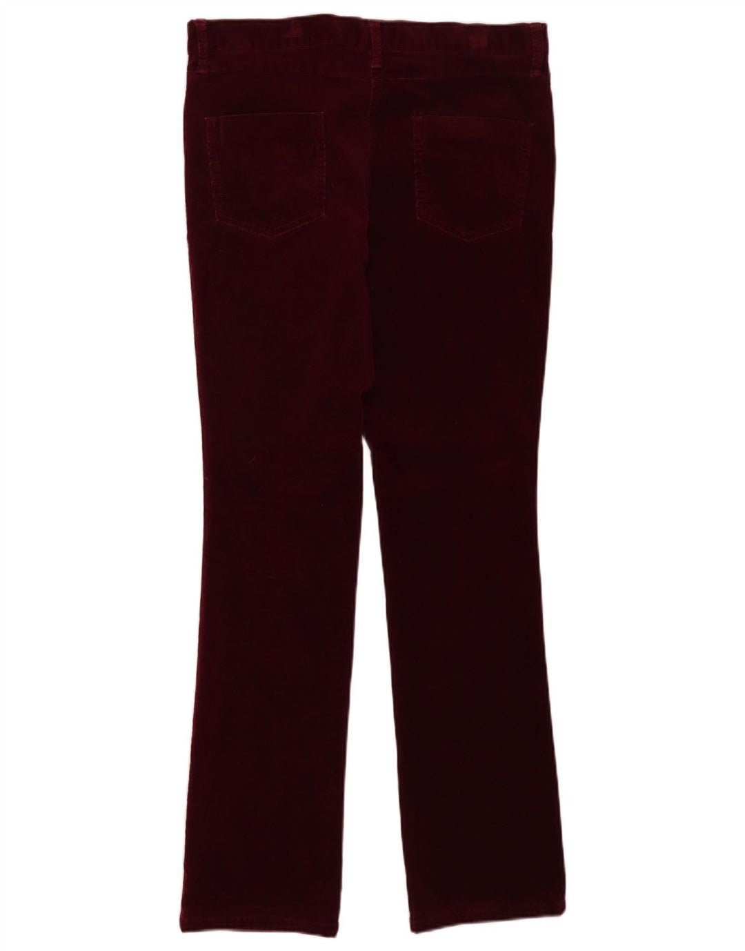 Pantaloni casual pentru femei Marks & Spencer UK 12 Medium W32 L30 Burgundy