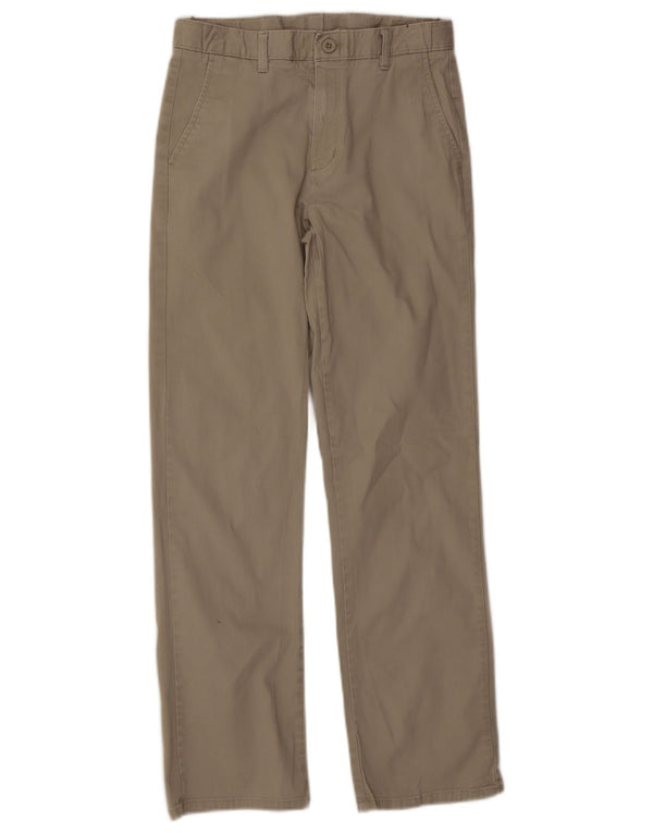 Izod Boys Slim Chino Trousers 15-16 Years W26 L29 Beige Cotton