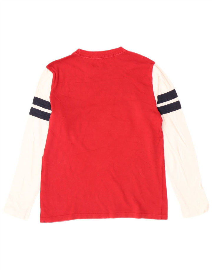 Tommy Hilfiger pentru băieți, bluză grafică cu mânecă lungă, 8-9 ani, roșu mediu