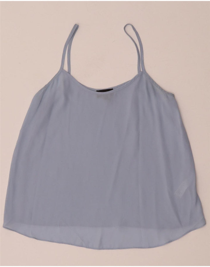 Topshop pentru femei oversized Cami Top UK 8 Small Blue Poliester