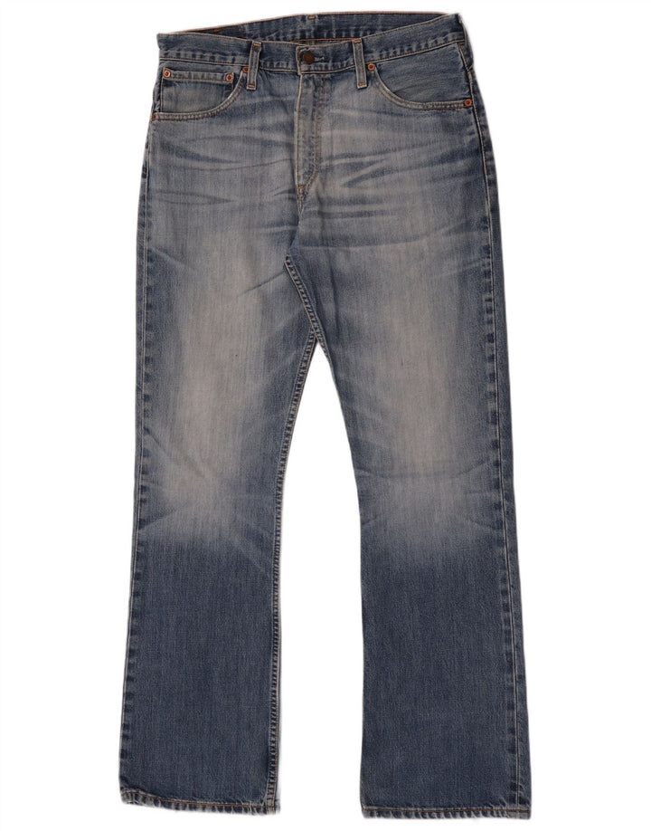 Blugi pentru bărbați Levi's 507 Bootcut W34 L34 Bumbac albastru
