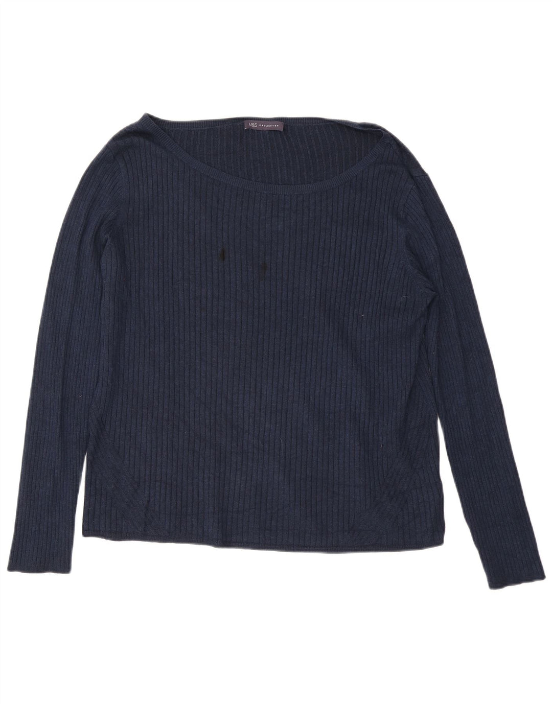 Marks & Spencer Top pentru femei cu mânecă lungă UK 24 4XL Viscoză bleumarin