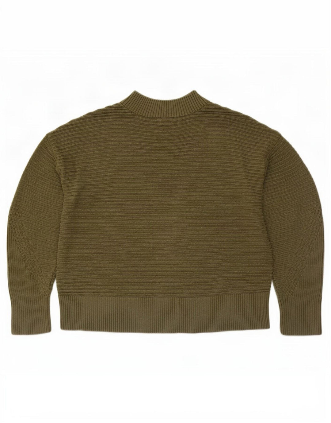 Pulover cu gât țestoasă pentru femei Warehouse UK 12 Medium Kaki cu dungi