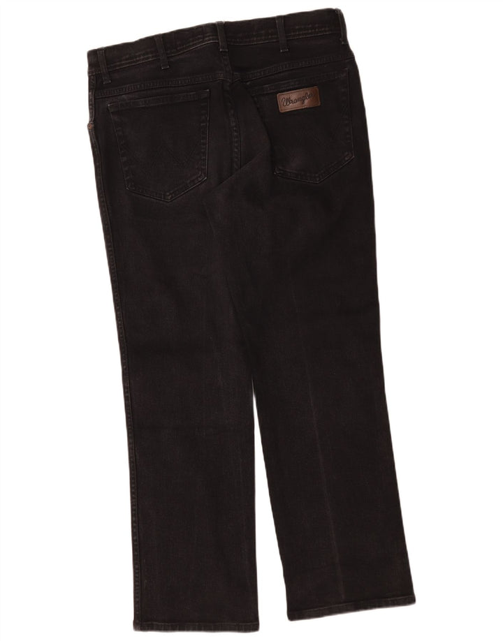 Blugi drepte pentru bărbați Wrangler Texas W35 L30 bumbac negru