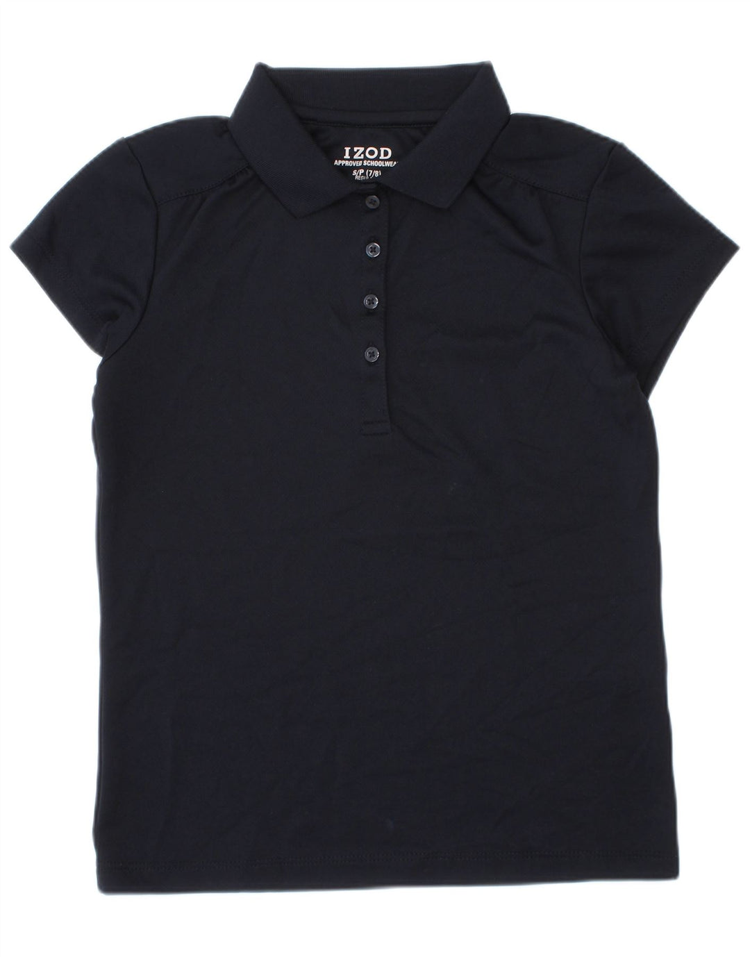 Tricou Polo Izod Fete Regular Fit 7-8 Ani Mic Bleumarin Poliester