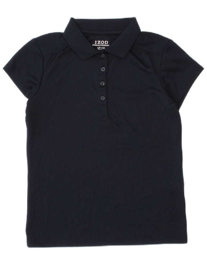 Tricou Polo Izod Fete Regular Fit 7-8 Ani Mic Bleumarin Poliester