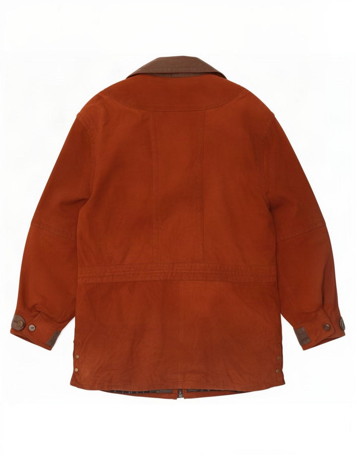 Jachetă Utilitară din piele intoarsa pentru barbati Maddox IT 52 XL Maro Colorblock