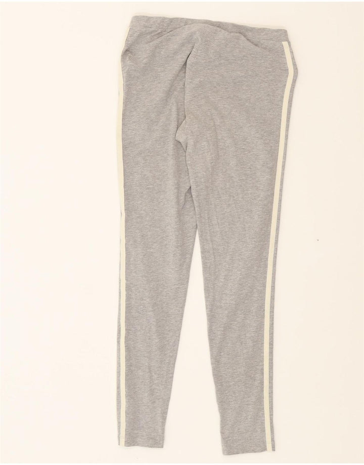 ADIDAS Womens Leggings UK 10 Small  Grey Cotton Vintage Adidas and Second-Hand Adidas from Messina Hembry 
